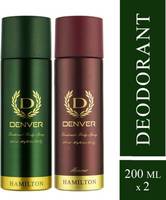 Denver Combo Deodorant Spray - For Men  (400 ml, Pack of 2) 