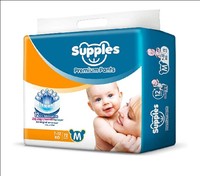 Supples Baby Pants Diapers, Medium, 72 Count