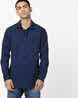 Slim Fit Popover Shirt with Zip Placket 60% Off