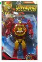 Robot Transformer Converting Into Kids Toy Car  (Yellow)