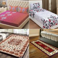 BestPrice Deal: Midhas  2 Bedsheets with Carpet & Runner @ just Rs. 1039 | Use Code: OFFER20