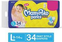 MamyPoko Pants Standard - L  (34 Pieces) Buy 3 Unit at 40% off 