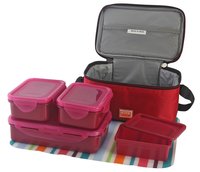 Lunch Box with Bag Set, 4-Pieces
