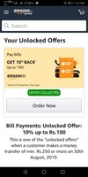 Utilise amazon 10% bill pay offer