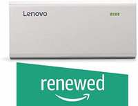 (Renewed) Lenovo PA13000 13000mAH Lithium Ion Power Bank (Silver) 