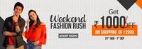 Weekend Fashion Rush : Shop for Rs.2999 & get Rs.1000 Back 