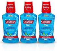 Colgate Plax Pepper Mint Mouthwash, 250ml (Pack of 3) 