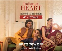 Traditional Clothing Sale (4th - 5th Sep) - Up to 70% off + HDFC offer