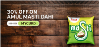 Supr Daily- 30% off on Amul Masti Dahi (Curd)