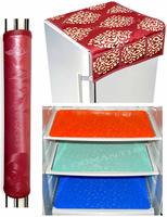  LOOMANTHA miles to go. Refrigerator Combo Pack of Fridge Top Cover, Fridge Handle Cover & Fridge Mat 