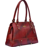 GenWayne leather handbags for women cum shoulder bag (Cherry_M1-L5NT-F4NI)