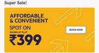 Oyo rooms @ flat Rs.399