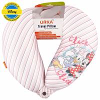 Orka Minnie and Daisy Polyester Neck Pillow - 14"x13"x3", Multicolour at Rs.361
