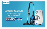 Philips appliances Flash Sale - Up to 50% off + Up to ₹1500 cash back