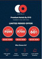 Oyo Premium Room @ Rs.599