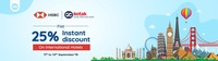 Get 25% Instant Discount upto 10000₹ on International Hotels using Kotak Debit & HSBC Credit Cards (11-14 Sep)