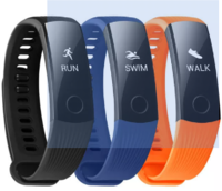 Huawei Honor Band 3 Real-time HR Monitor 5ATM Waterproof 30 Days Standby Fitness Smart Watch Band Black