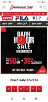 DARK HOUR SALE @9PM TODAY