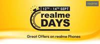 Realme days ( 12th -14th September) Offers on Realme Phones