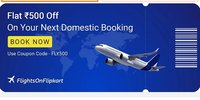 Flat 500 off on flight booking ( no min. amount required)