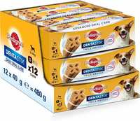 Pedigree Dentastix Advanced Oral Care for Small Breed (5 - 10 Kg) Dog Treat(480 g, Pack of 12) Rs. 240 - Flipkart