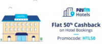 Get 50% Cashback upto 500₹ on Hotel Booking