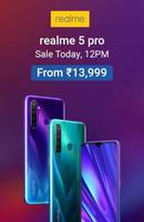 Realme 5 pro Sale Today at 12 PM from Rs.13999