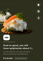 Cred - Fine dining for 2 @ 2.5lac coins (Dineout Gourmetlicious 2019)