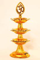 Collectible India 3 Layer Electric Gold LED Bulb Lights Diya/Deep/Deepak for Pooja/Puja/Mandir Diwali Festival Decoration Items (3 Layer) @ 299