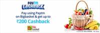 [New user] 20% cashback Up to ₹200  on Bigbasket 