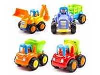 Lightning deal - Toyshine Sunshine Unbreakable Automobile Car Toy Set - Pack of 4