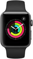 Apple Watch Series 3 (GPS, 42mm) Space Gray Aluminum Case with Sport Band (Black)