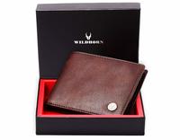 WildHorn® RFID Protected Genuine High Quality Leather Wallet for Men(BROWN)