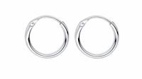 Ananth Jewels 925 Silver BIS HALLMARKED HOOP Earrings for Girls and Women 10 MM 