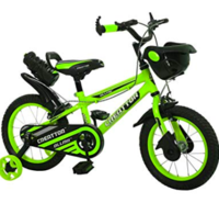 Ollmii Bikes Creattor 14 Inches Steel Rim Green BMX Unisex Kids Cycle For 3 To 5 Years