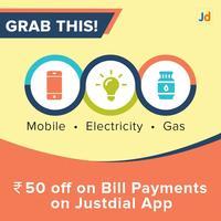 10% off (Upto Rs.50) on Bills Payments on Just Dial App Only