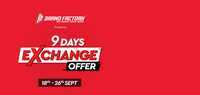Brandfactory 9 Days Exchange offer ( 18th - 26th September )