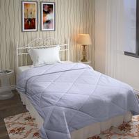 Bombay Dyeing Cynthia Solid Polyester Double Bed Reversible Comforter - White 