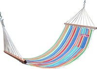 Hangit 11FT Cotton Fabric Hammock -Multi Stripe (FDFH3611FS1)