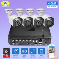 AliExpress 4pcs 4MP 4CH AHD DVR CCTV Camera Security System with 1TD HDD