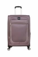 SKYWAY USA - Langford - Ultra Lightweight | Ergonomic Polyester | Carry on 4 Wheel Spinner | Expandable Bag (Upright Soft Sided Suitcase with TSA Lock) (Graphite, 21 Inch or 53 cm)