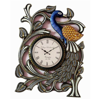 Peacock Handcrafted Analog Wall Clock @337