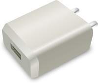 Portronics POR-898 Portable USB Adapter 2.0A Super Quick Charger Mobile Charger  (White)