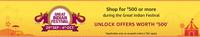 Amazon : Shop for 500 or more unlock offers worth 500 (user specific)