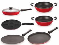 Nirlon Non-Stick Aluminium Cookware Utencils Set with 1 Lid, 6-Pieces @ 1079