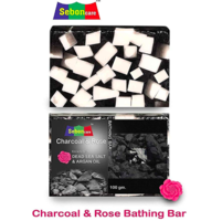 SebonCare Handmade Charcoal Soap Bathing Bar Enrich with Rose, Dead Sea Salt, Argan Oil & Glycerin (Paraben free, SLS free) @ Rs 32
