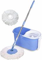 Gala Spin mop with easy wheels and bucket for magic 360 degree cleaning (with 2 refills) at Rs.838