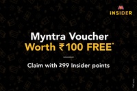 Redeem Myntra ₹200/- voucher with 599/- insider points