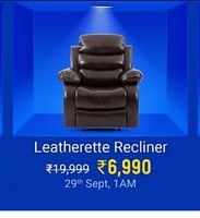 Flipkart Perfect Homes Costello Leatherette Manual Recliners