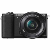 [prime]Sony Alpha ILCE5100L 24.3MP Digital SLR Camera (Black) with 16-50mm Lens with Free Case (Bag)